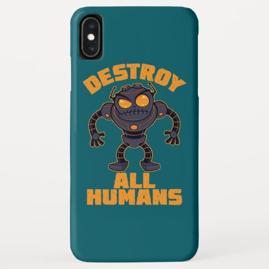 Alle mensen vernietigen Angry Robot Case-Mate iPhone Case (Achterkant)