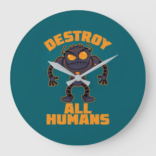 Alle mensen vernietigen Angry Robot Grote Klok