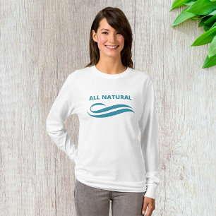 Alle natuurlijke minimalistische eco-vriendelijke t-shirt