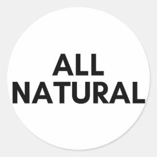 alle natuurlijke ronde sticker