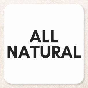 alle natuurlijke vierkante kartonnen onderzetter