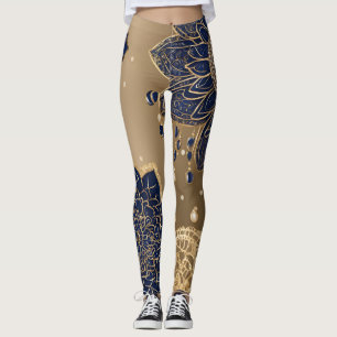 Alle ogen op blauwe AI-kunst Leggings