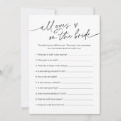 Alle ogen op het spel met het bride Vrijgezellenfe Kaart (Voorkant)