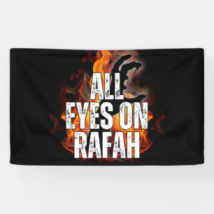 ALLE OGEN OP RAFAH - Bloedbad in Rafah Gaza Spandoek