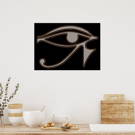 Alle ogen zien van Ra-Poster Poster (Keuken)