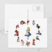 ALLE ONGEVEER IN WONDERLAND BRIEFKAART (Voorkant / Achterkant)