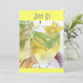 ALLE OPENBARE PARTIJENINVITATIE "JOIN US" KAART (Staand voorkant)