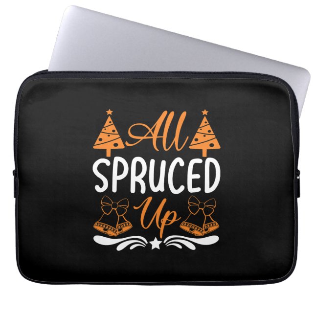 Alle opgedoft - Kerst Design Laptop Sleeve (Voorkant)