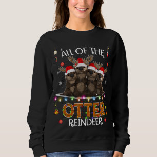 Alle Otter Rendier Kerst Grappig Schattig Trui