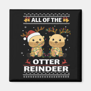 Alle Otter Rendier Zoete Kerst Otters Magneet