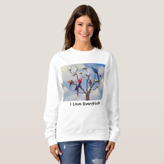 Alle parrots Sweatshirt (Voorkant volledig)