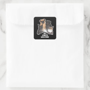 Alle Pawts verwelkomen klassieke ronde Stickers