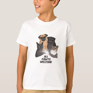 Alle Pawts Welkom Kinderen Basic T-shirt