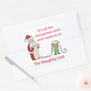 Alle plezier- en games vierkante sticker