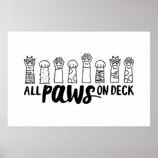 Alle poten op de beroemde Dog Quotes Foster Dog Poster