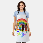 Alle rassen trots schort (Gedragen)