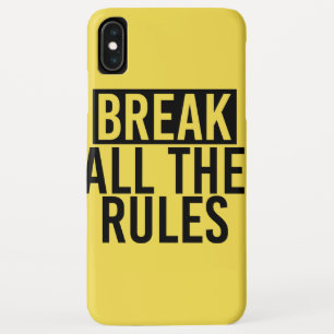 Alle regels doorbreken iPhone XS max hoesje