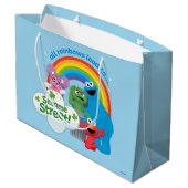 Alle regenbogen leiden naar Sesamstraat Groot Cadeauzakje (Achterkant Gekanteld)