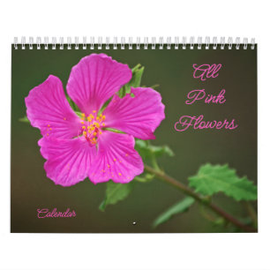 Alle roze bloemen Fotografische kalender