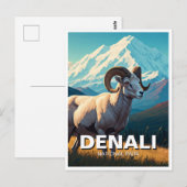 Alle schapen in Denali National Park Alaska Briefkaart (Voorkant / Achterkant)