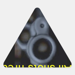 Alle schoten zijn ontslagen driehoek sticker