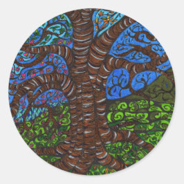 Alle seizoensplanten ronde sticker