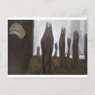 Alle soldaten (zwart-wit surrealisme) briefkaart