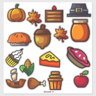 Alle soorten levensmiddelen sticker