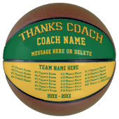 Alle spelers noemen Aangepaste Basketball Ball Mini Basketbal (Voorkant)