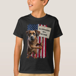 Alle Springfield huisdieren voor Trump eten honden T-shirt