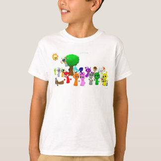 Alle Sprunki in 3D Simon Oren Funbot Pinki Wenda T-shirt