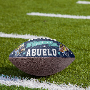 Alle Star Abuelo   Aangepaste foto op opa American Football