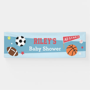 Alle Star-Baby shower-banner met Thaise status Spandoek