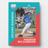 Alle Star Custom Baseball Card Photo Keepomwille Fotoplaat (voorkant)
