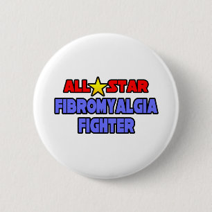 Alle Star Fibromyalgia Fighter Ronde Button 5,7 Cm