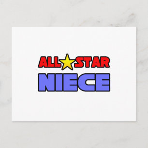 Alle Star Niece Briefkaart