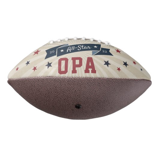 Alle Star Opa | Aangepaste foto op opa American Football (Gedraaid 270)