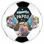 Alle Star Papou | Aangepaste foto op opa Voetbal (Voorkant)