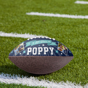 Alle Star Poppy   Aangepaste foto op opa American Football