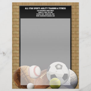 Alle Star Sports Balls met Brick Wall Briefhoofd Ontwerp