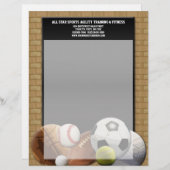 Alle Star Sports Balls met Brick Wall Briefhoofd Ontwerp (Voorkant / Achterkant)