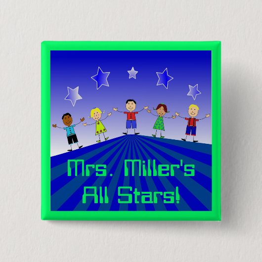 Alle Stars Custom Button Pin (Voorkant)