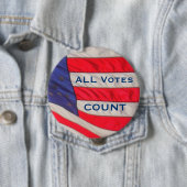 Alle stemmingen tellen Button pinrug (In situ)