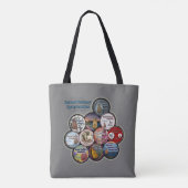 Alle symfonieButtonnen Middelgroot Tas (Achterkant)