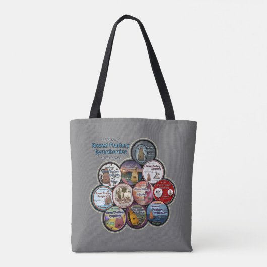 Alle symfonieButtonnen Middelgroot Tas (Achterkant)