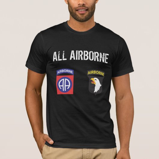 Alle T-shirts met Airborne (Voorkant)