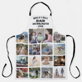 Alle tekst Foto Collage Best Dad Grill Master Whit Schort (Voorkant)