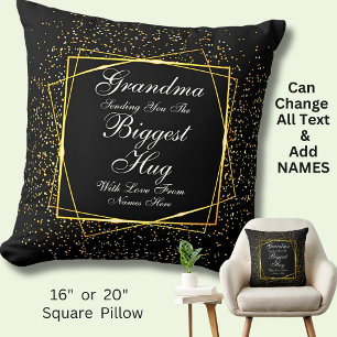 ALLE TEKST Verstuur de grootste bug voor mam oma Kussen