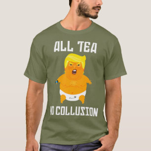 Alle thee Geen Collusie Grappige Drag Koningin Pol T-shirt