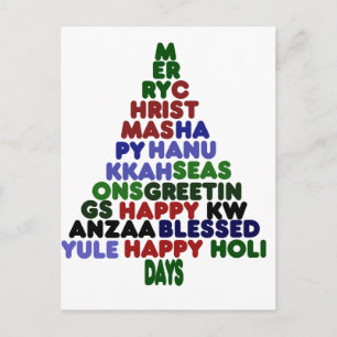 Alle vakantiegroeten feestdagenkaart